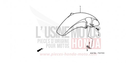 FRONT FENDER NX125S de 1995